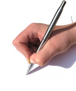 Skrivande hand